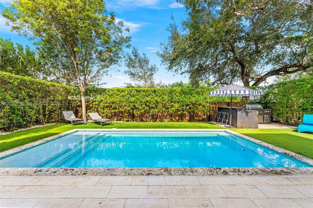 Pool & backyard