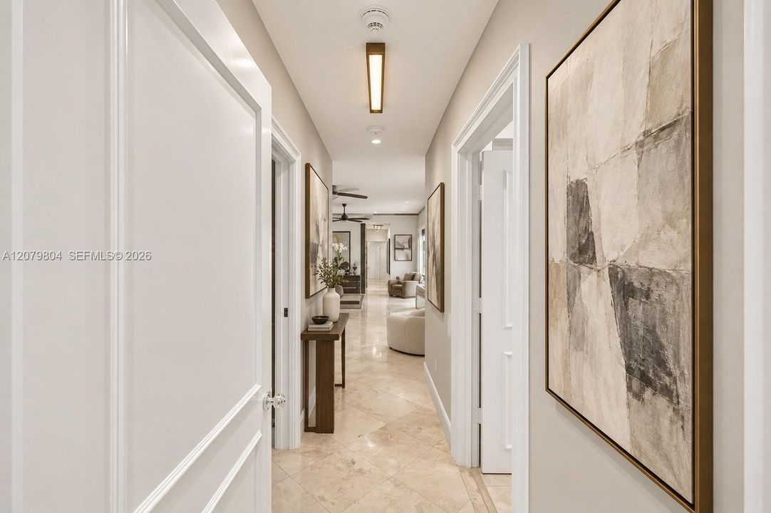 Virtually Enhanced hallway.