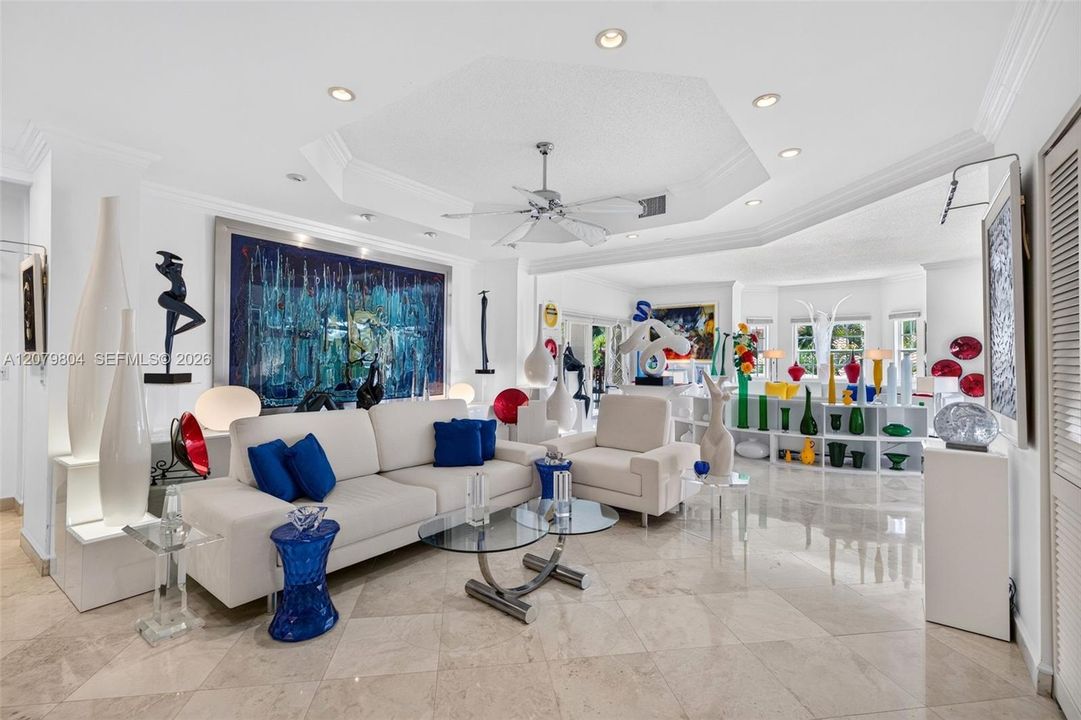 Part of unit 303. Bright / Modern Unit w/ all Marble Flooring. This is potentially a Dining Room.