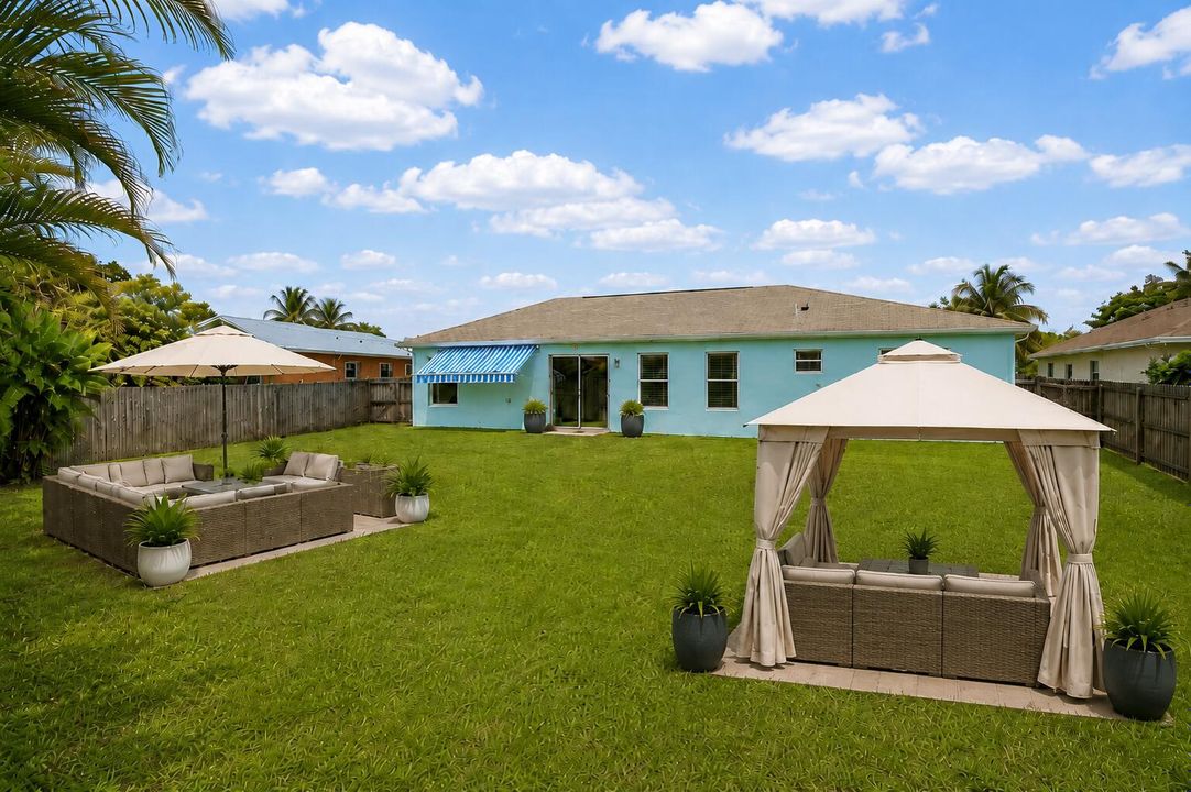 Virtually Staged Backyard