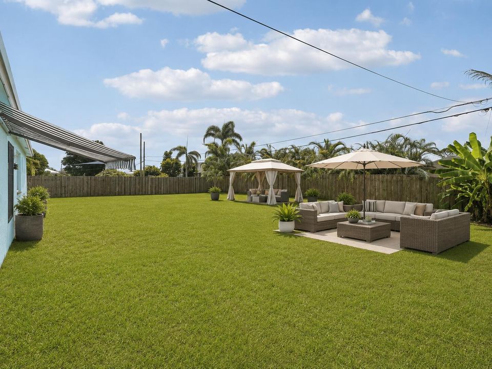 Virtually Staged Backyard