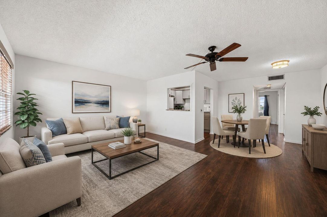Digitally Staged - Living Room Staged