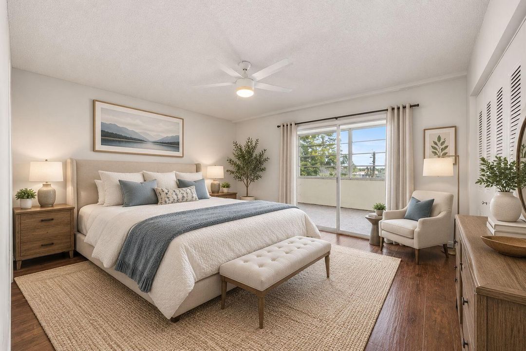 Digitally Staged - Primary Bedroom