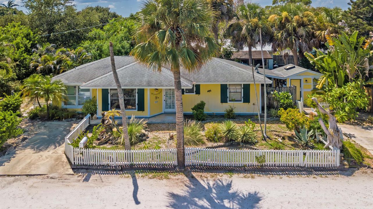 aerial of front