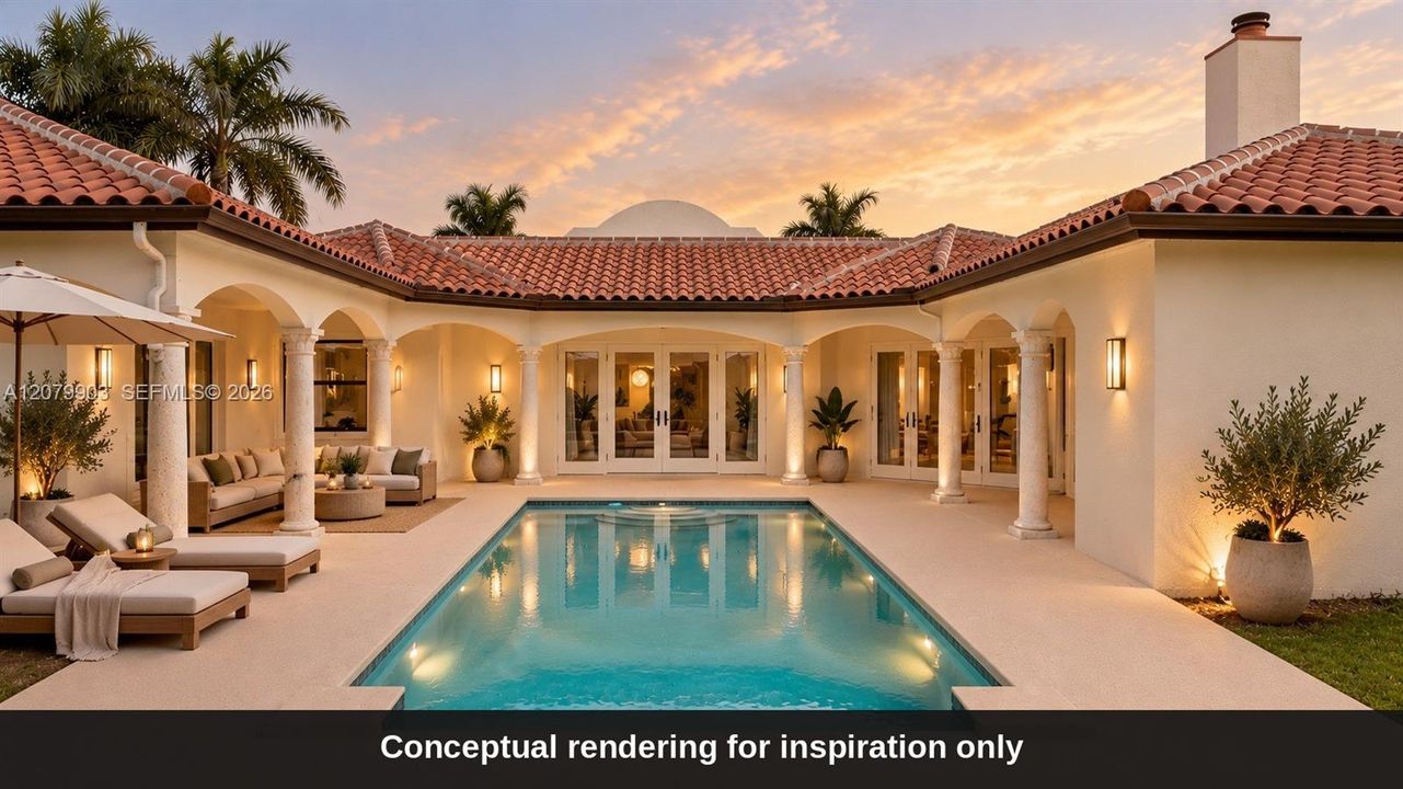 Pool Area Ai Rendering