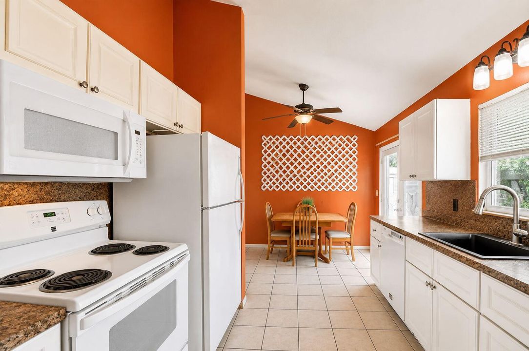 Kitchen to dining view