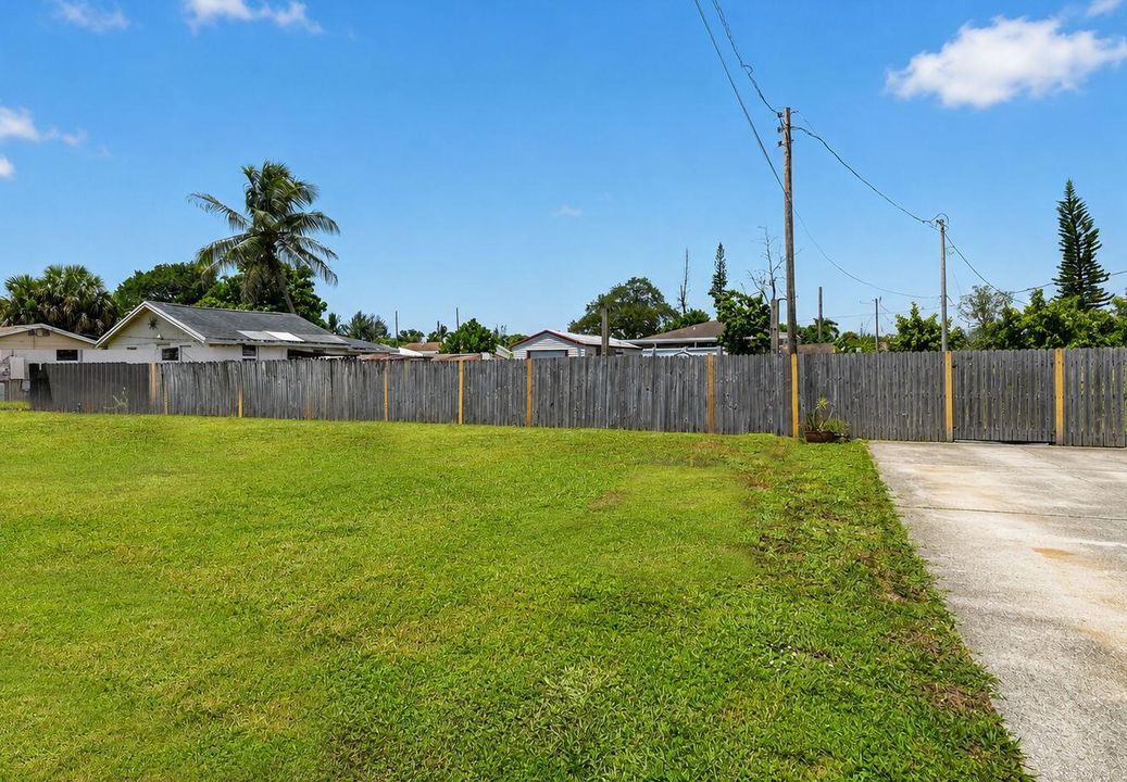 Front exterior with second lot