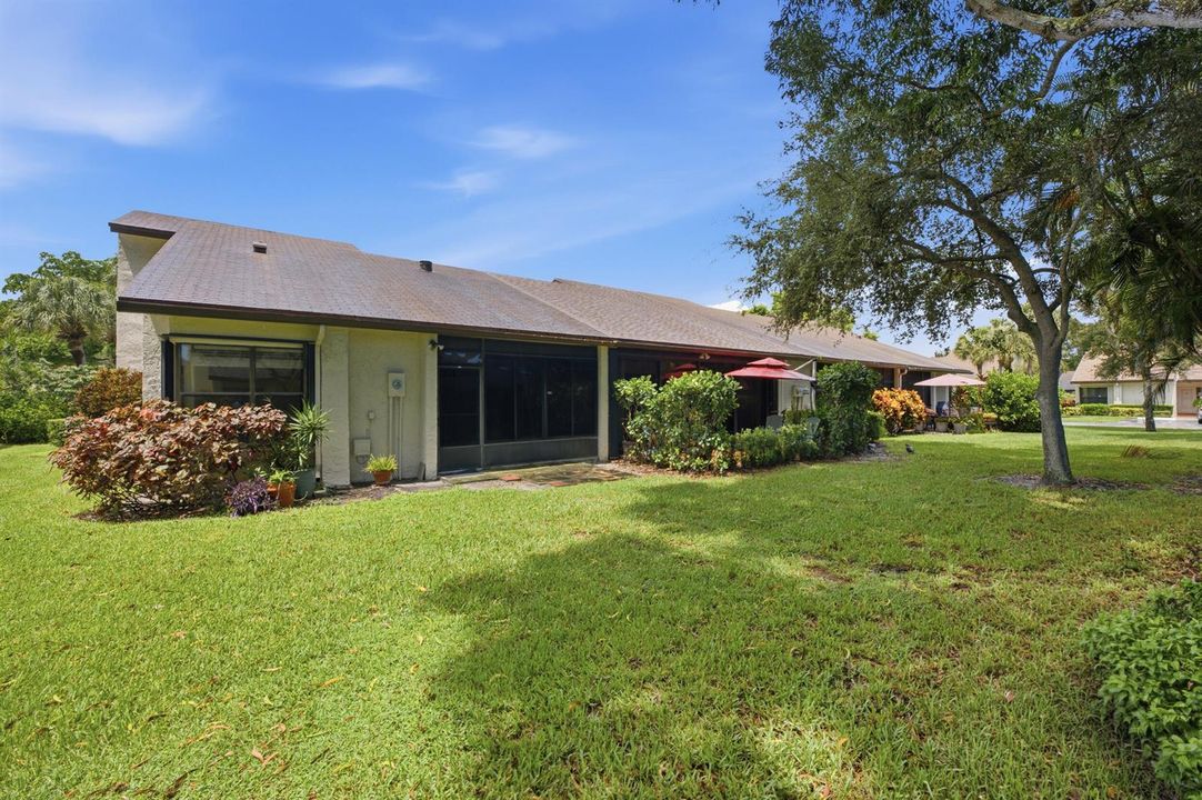 Back of property