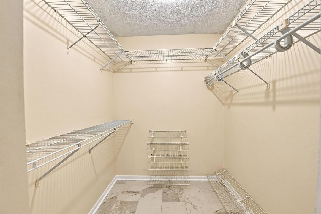 Primary closet