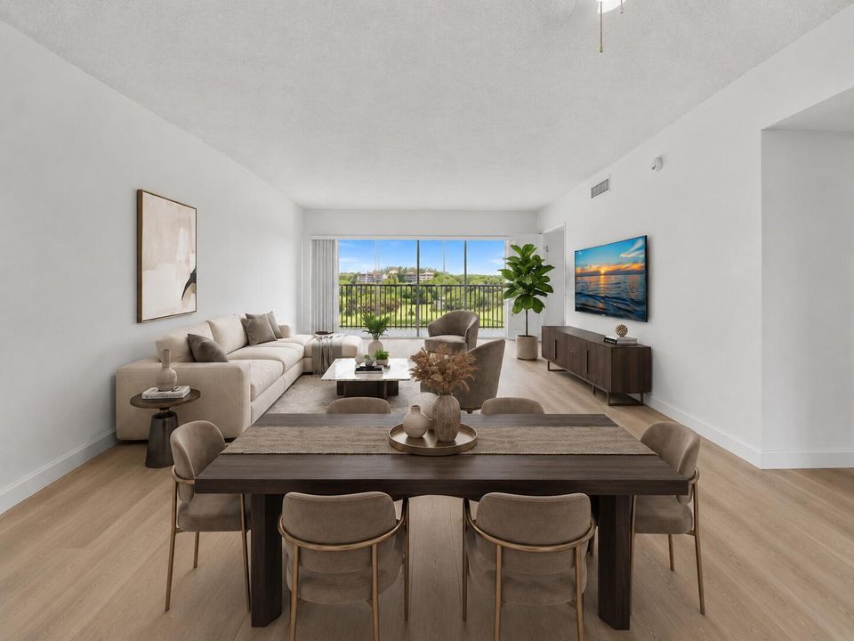 VIRTUALLY STAGED - Dining & Living with