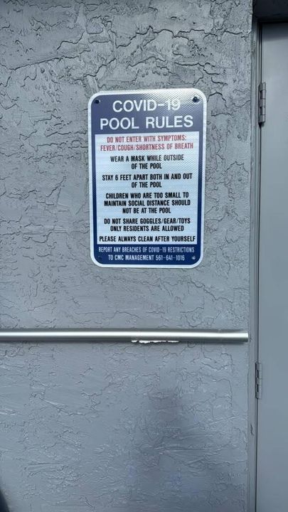 Pool Area Rules