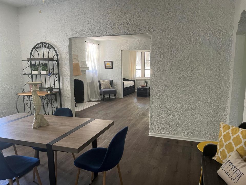 view from dining to front