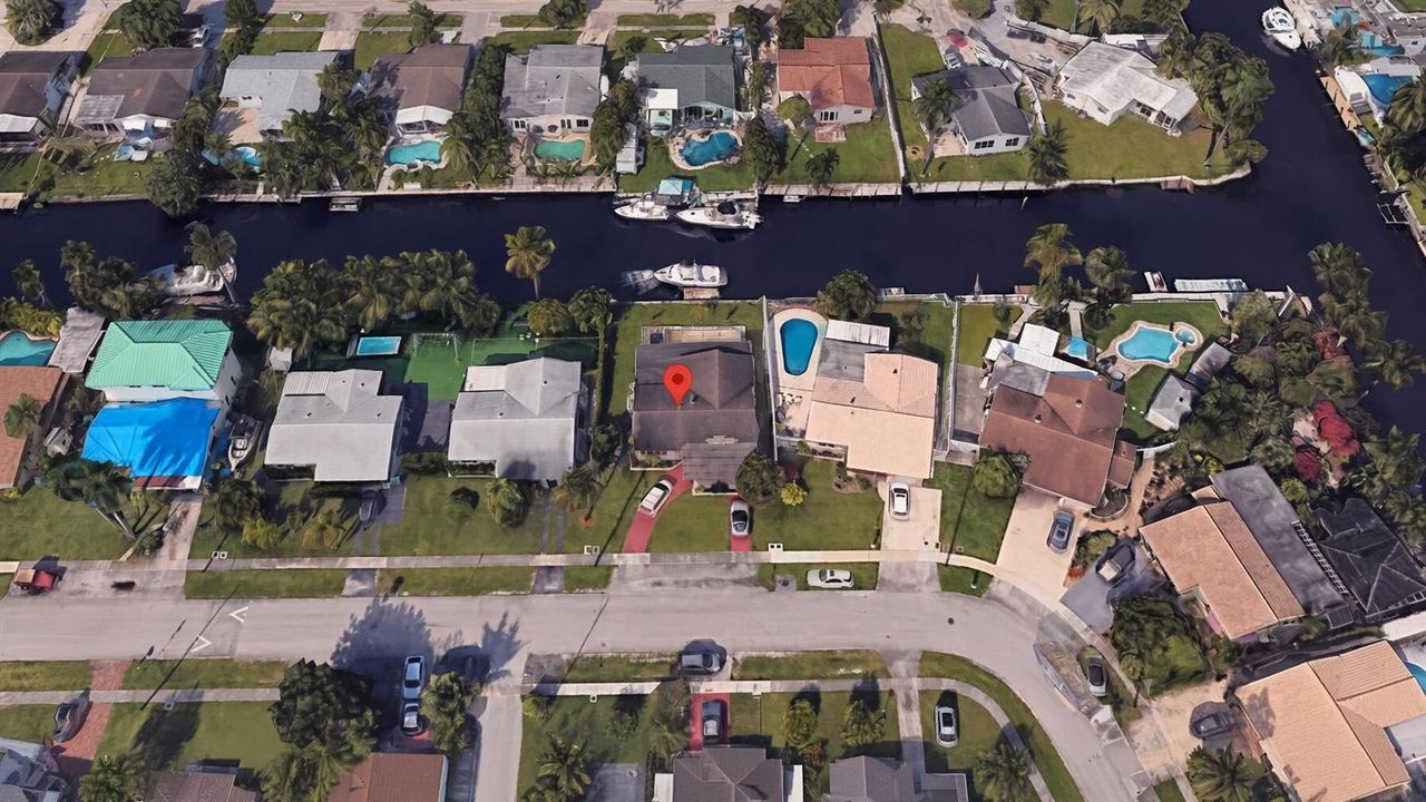 overhead view