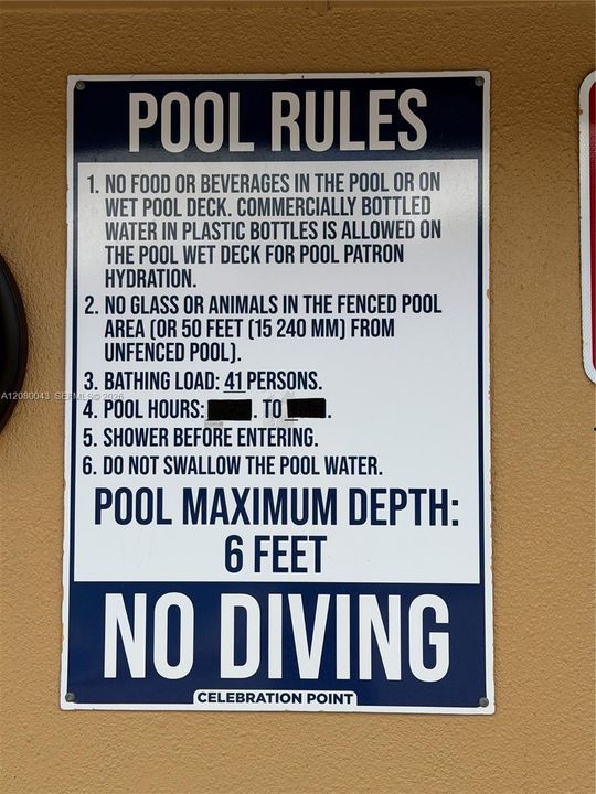 Pool Rules
