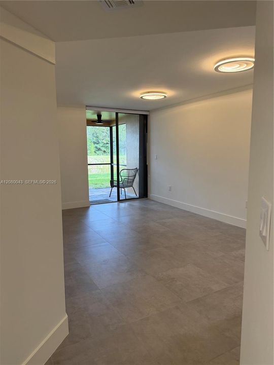 View from unit entrance