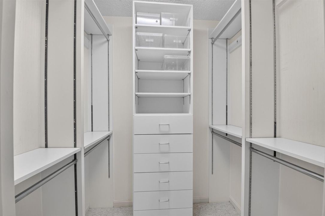 spacious closet