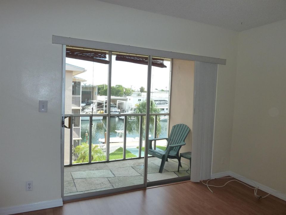 Living Room to Balcony with water view
