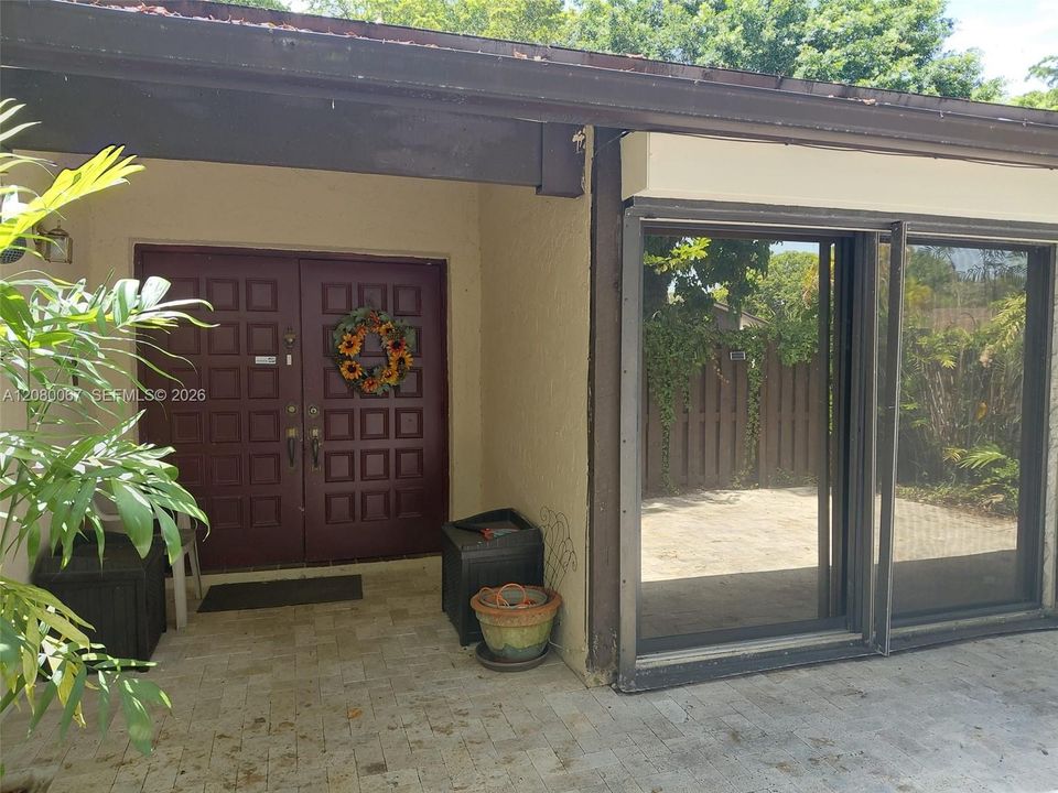 Front patio.