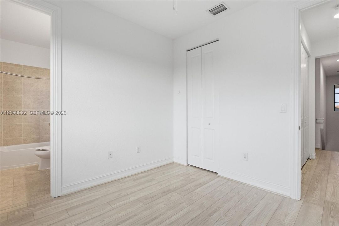 Second Bedroom with New Laminate Floors
