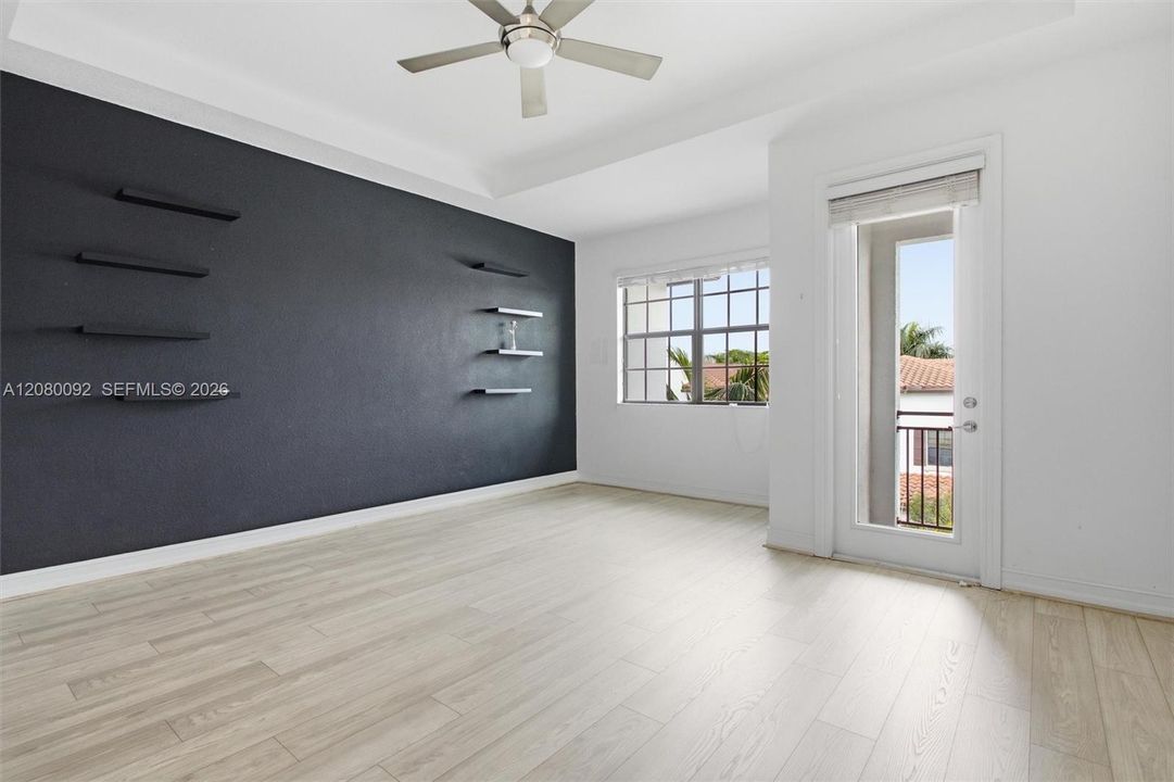 Large Master Bedroom with Private Balcony
