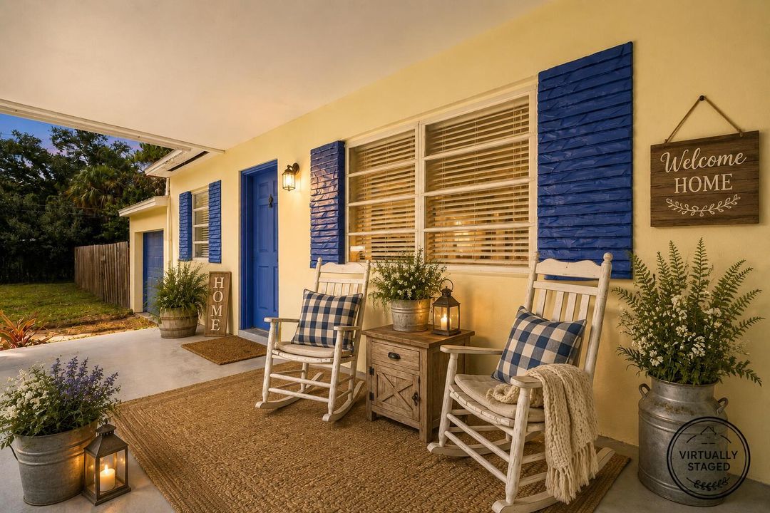 Front Porch with Decor