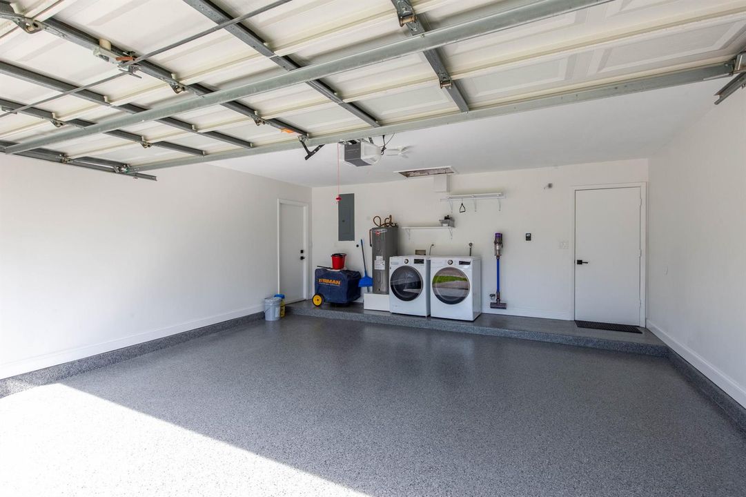 Epoxy finished garage