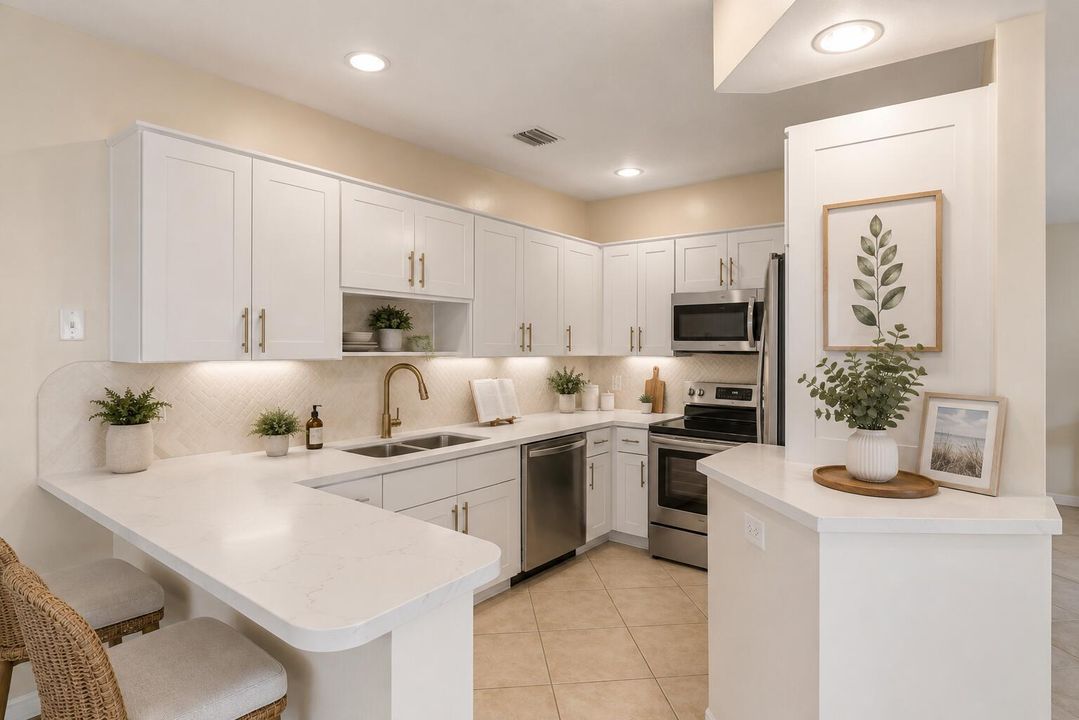 Virtually altered kitchen 2