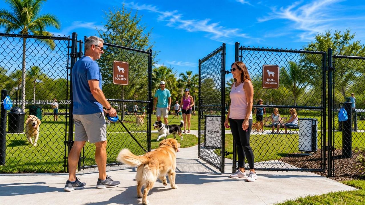 Dog Park Digitally Staged