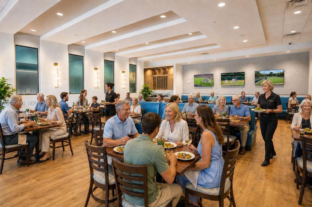 Onsite Dining Room/Clubhouse Digitally Staged
