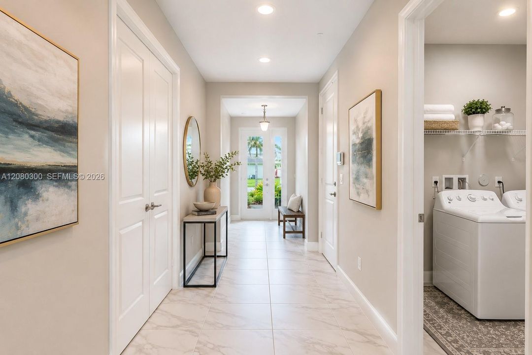 Foyer/Laundry Room Digitally Staged