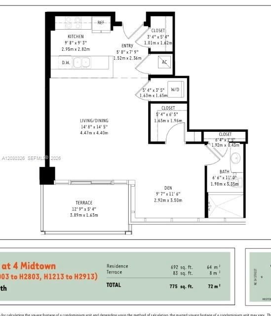 В аренду: $2,750 (0 спален, 1 ванн, 655 Квадратных фут)
