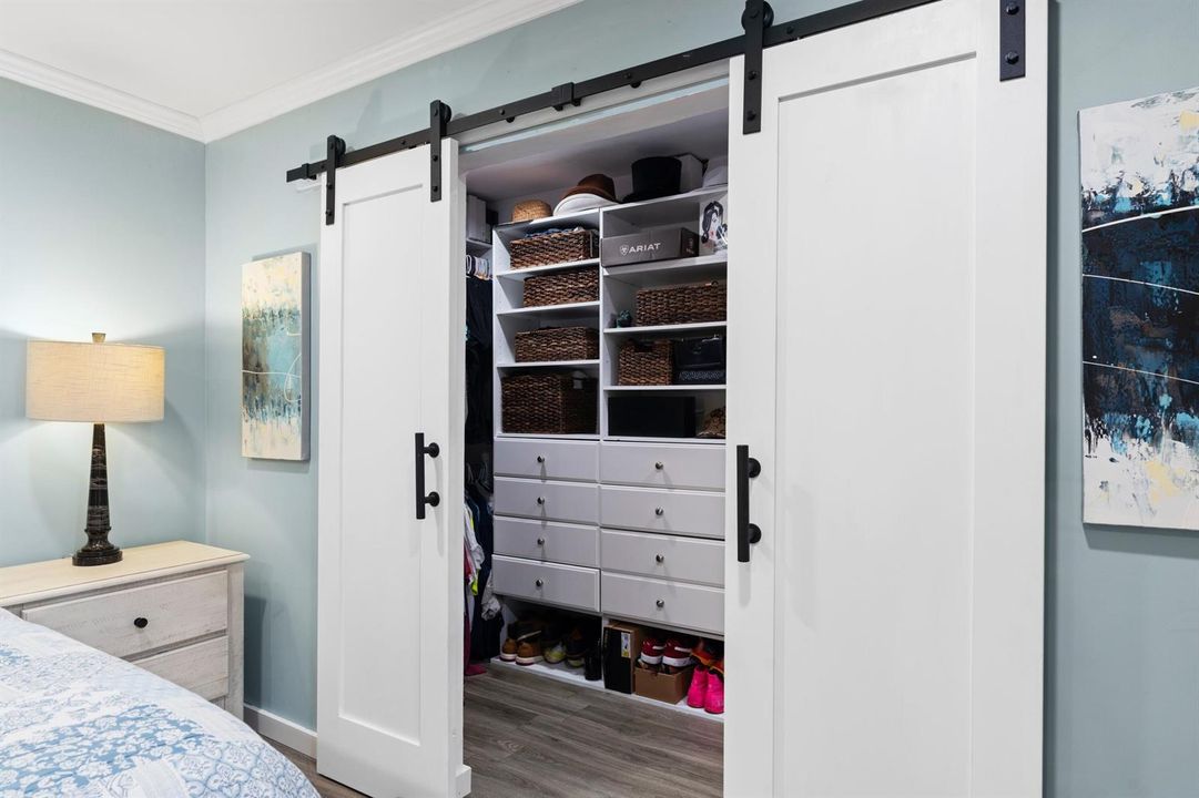 Large walk in closet