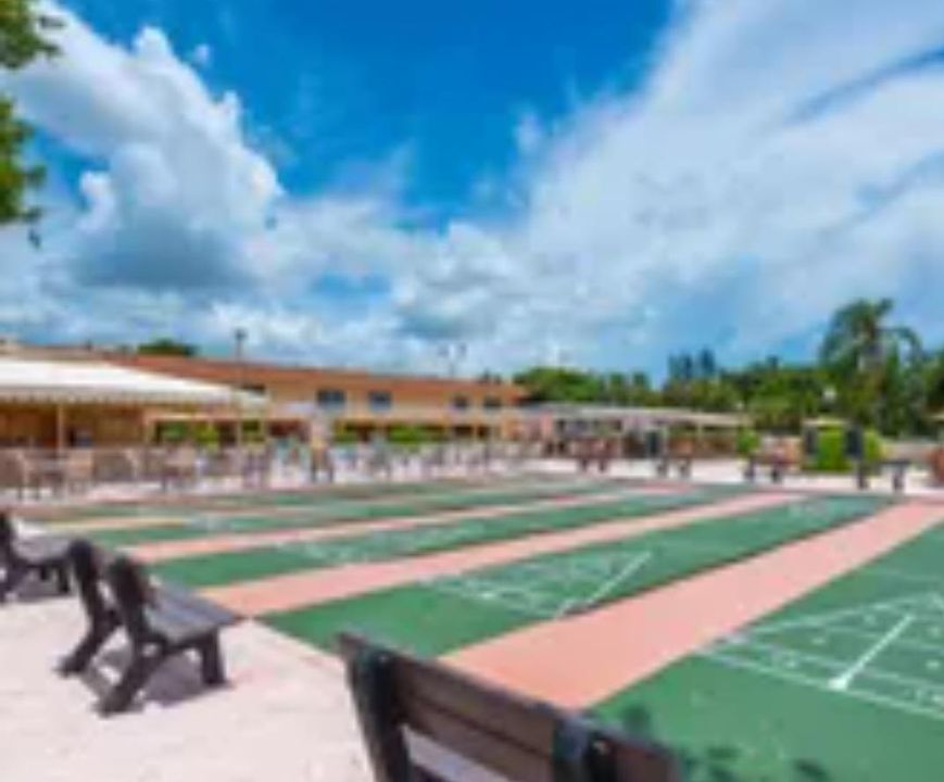 Lighted Shuffelboard courts