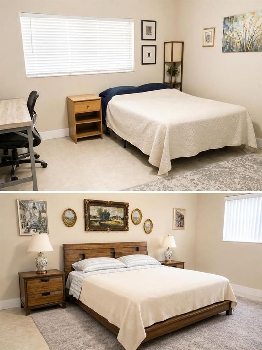 Guest and Master Bedrooms