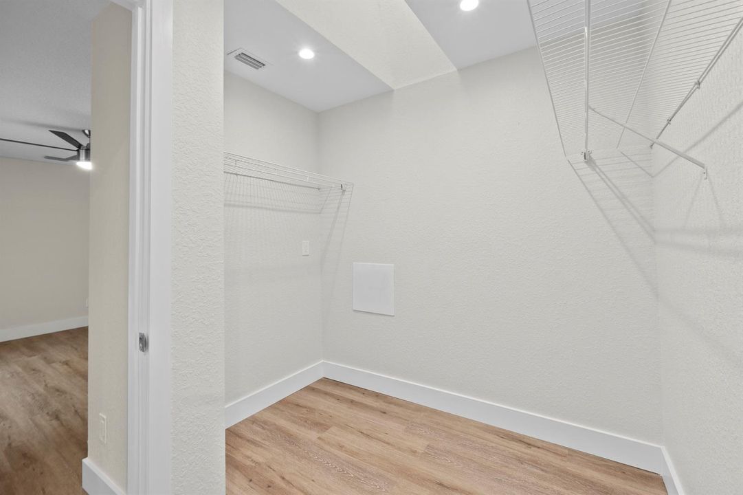 Primary closet
