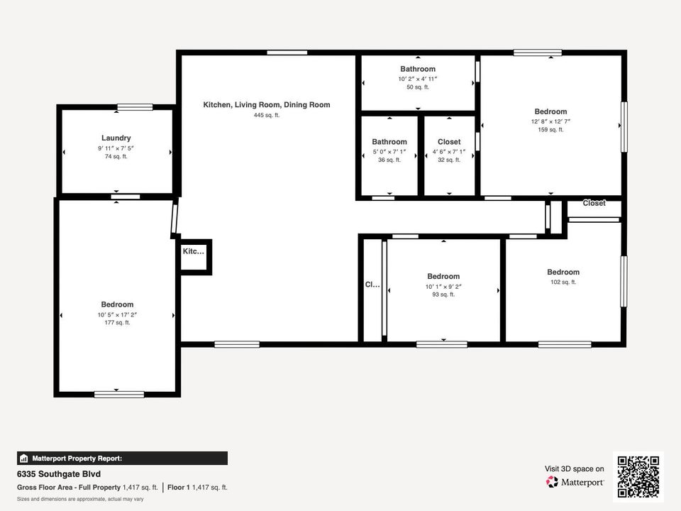 floorplan6335 Southgate Blvd - Floor 1