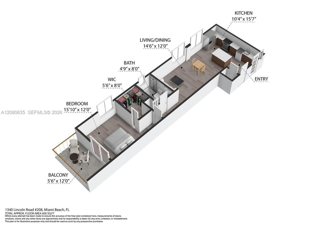 For Sale: $299,000 (1 beds, 1 baths, 638 Square Feet)