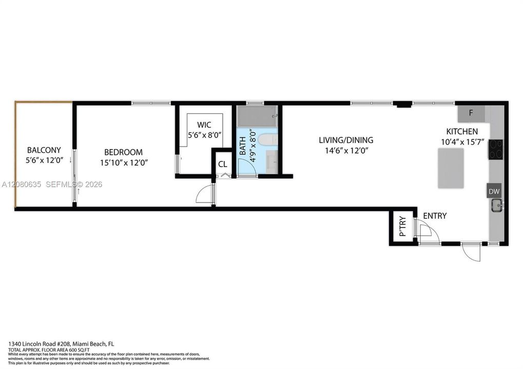 For Sale: $299,000 (1 beds, 1 baths, 638 Square Feet)