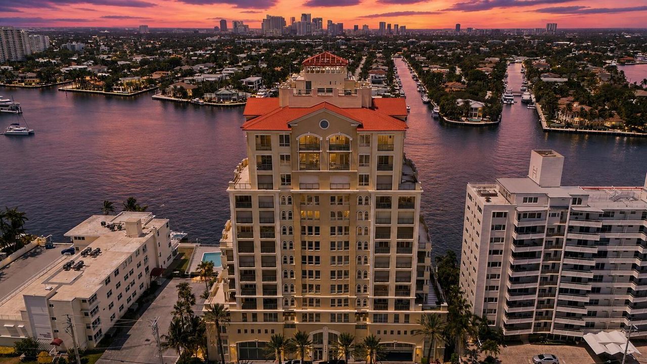 Building sunset