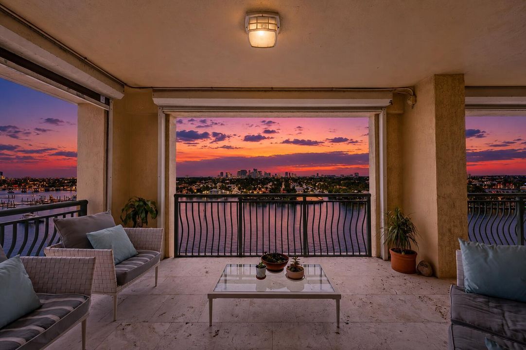 Balcony sunset