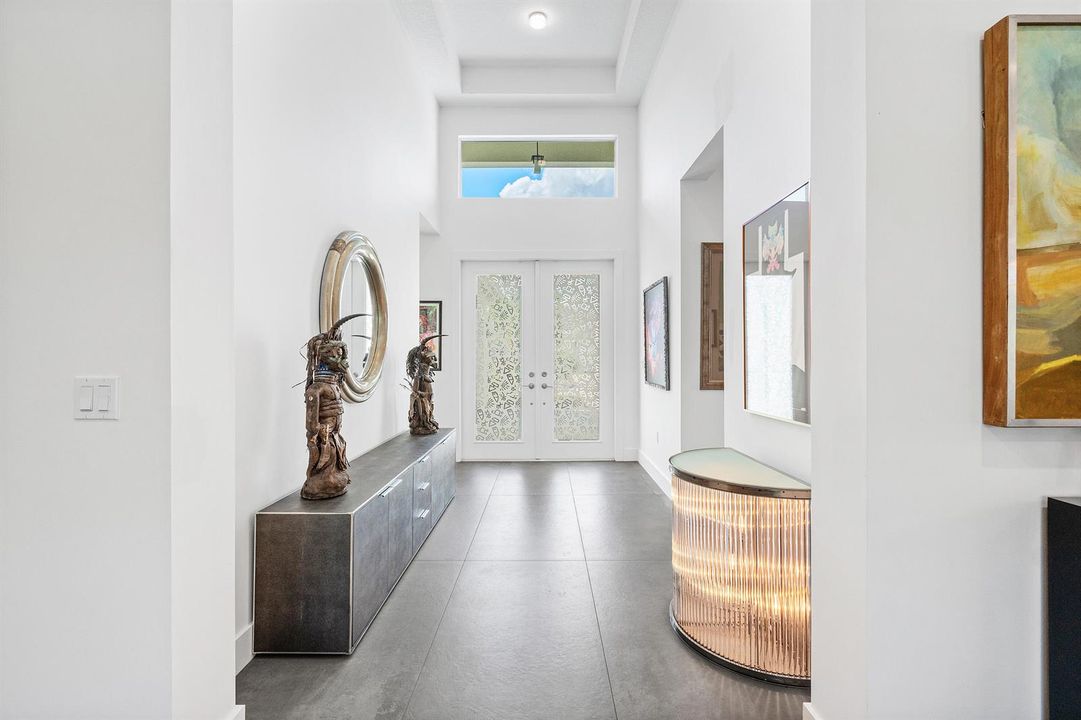 Double glass entry