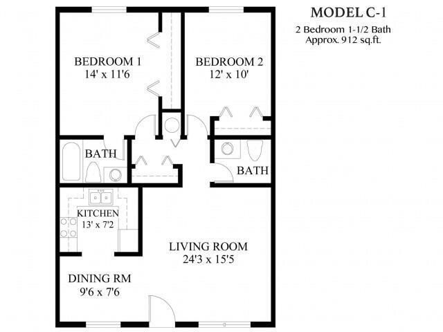 912 sqft
