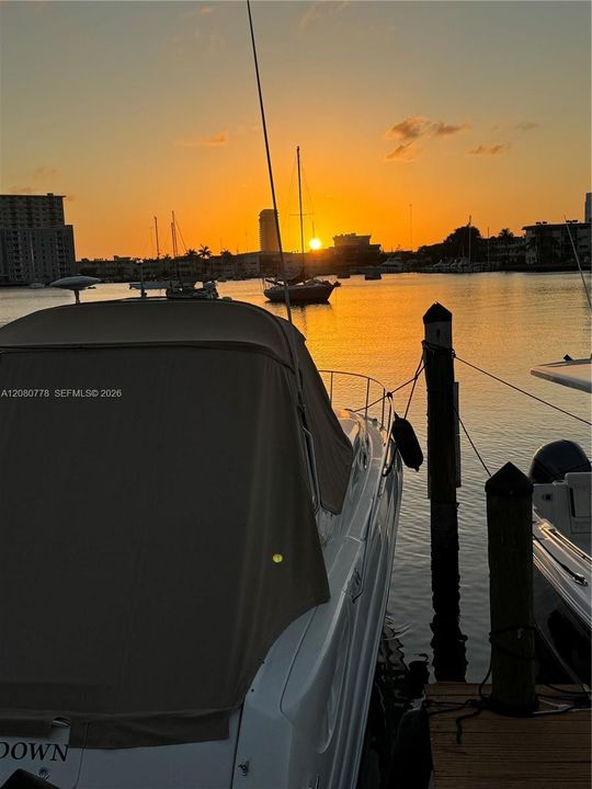 Enjoy the daily beauty of awe inspiring sunsets over the water, an ever-changing masterpiece outside your window.