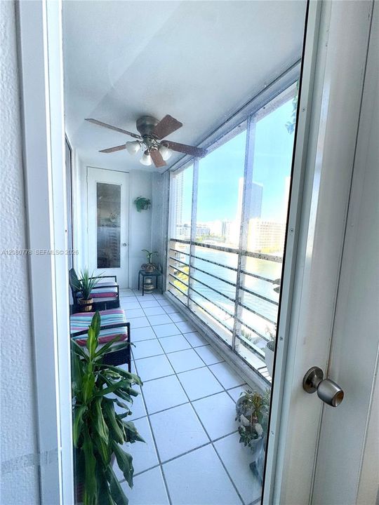 Balcony entrance from bedroom