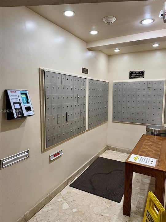 Mail Room and Laundry Card device