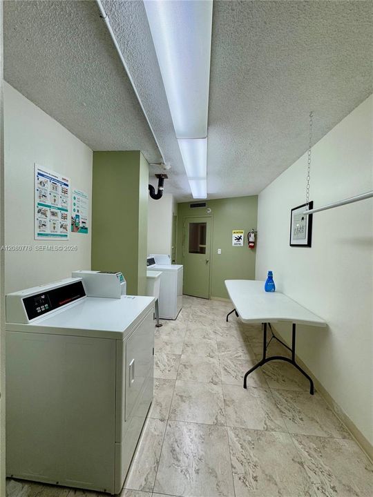 Laundry facility on each floor