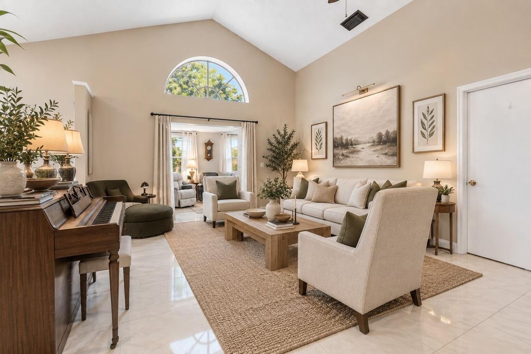 AI Staged Living Room