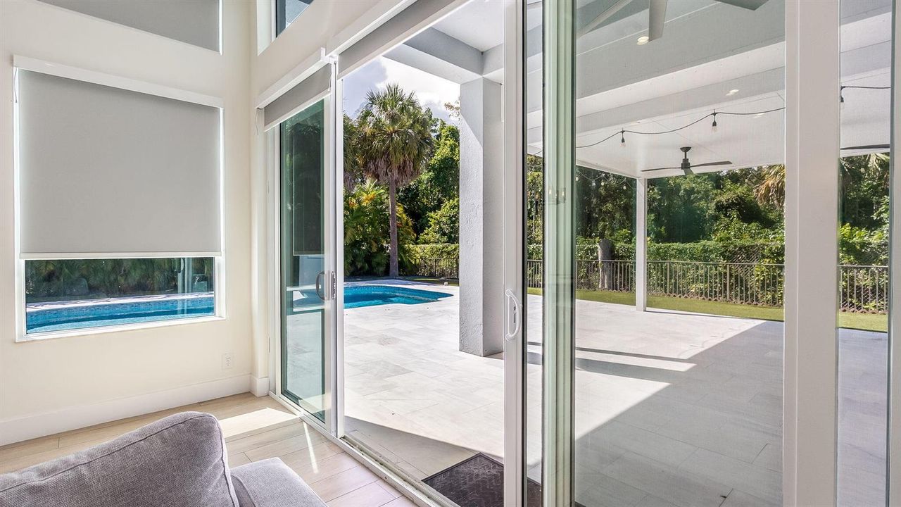 Pool View from kitchen