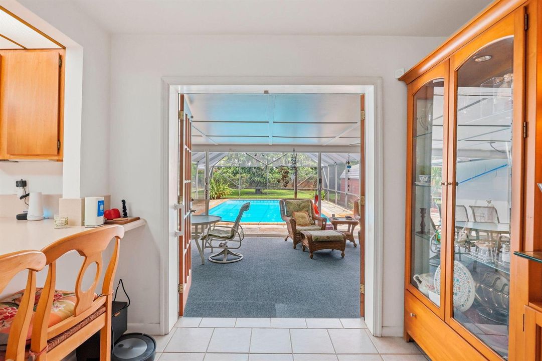 View of pool/patio