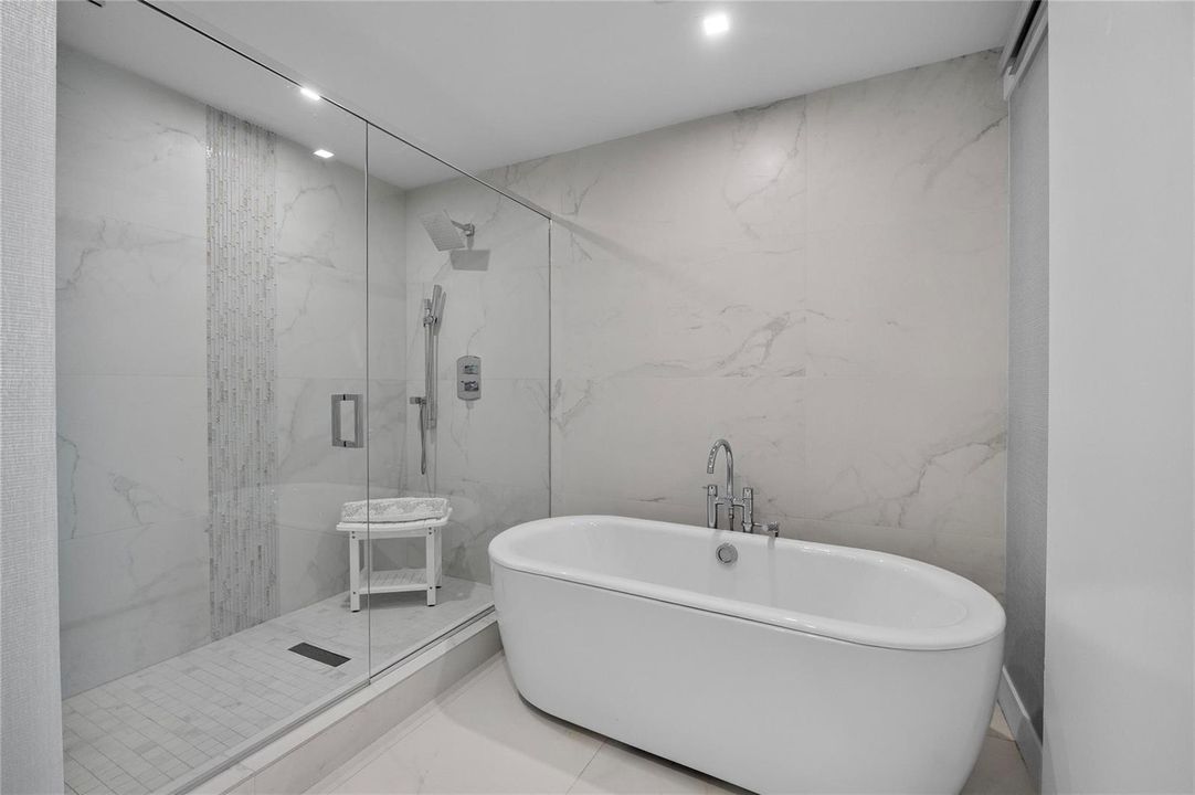 Separate Tub & Large Shower Primary Bath